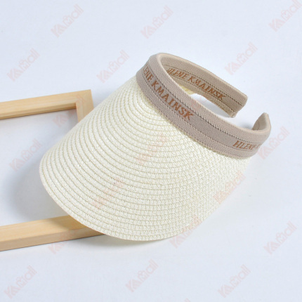 cool embroidery visor summer hat